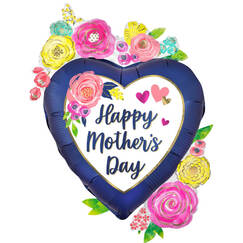 Happy Mothers Day Floral Balloon (86cm)
