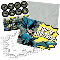 Batman Invitations Kit for 8