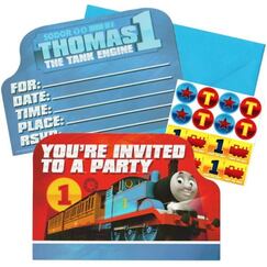 Thomas The Tank Engine Invitations Kit for 8