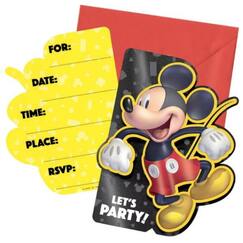 Mickey Forever Invitations - pk8