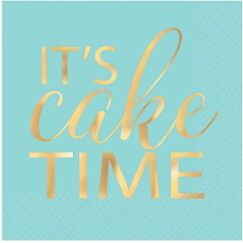 Pastel Cake Time Napkins - pk16