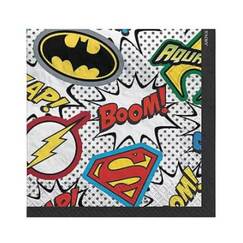 Small Justice League Heroes Napkins - pk16