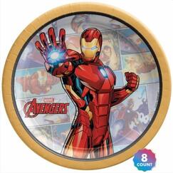 Avengers Iron Man Plates - pk8