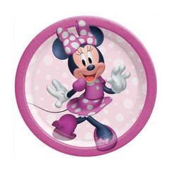 Minnie Mouse Snack Plates - pk8