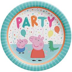 Peppa Pig Confetti Party 9" / 23cm Paper Plates