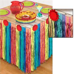 Fiesta Stripes Table Skirt