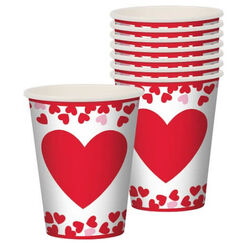 Confetti Hearts Cups - pk8