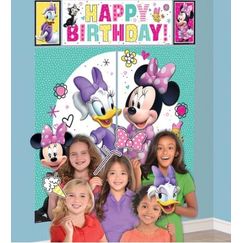 Minnie Mouse Wall Scene Setter Kit w/ Photo Props