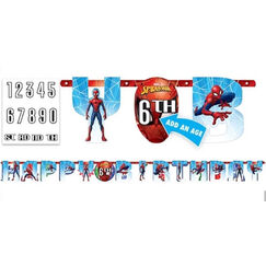 Spiderman Birthday Banner - Add An Age