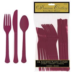 Berry Re-usable Plastic Cutlery for 8