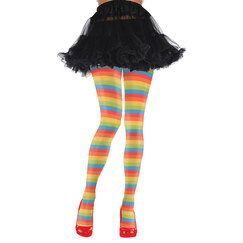 Rainbow Striped Clown Tights