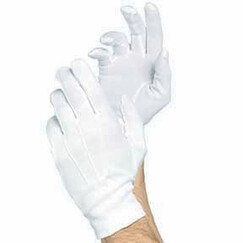Mens Deluxe White Gloves