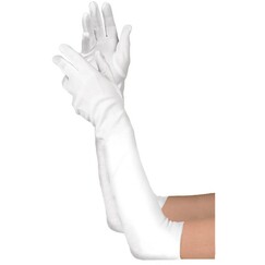 Ladies Long White Gloves