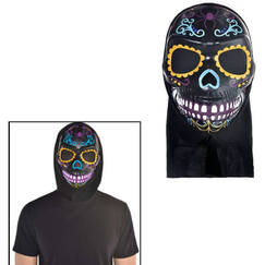 Day Of The Dead Black Head Mask