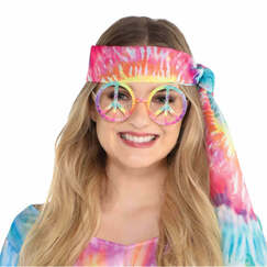 Groovy 60's Peace Sign Glasses