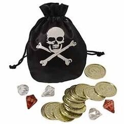 Pirate Coins And Jewels Pouch Set