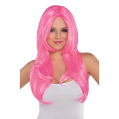 Long Dual Tone Pink Wig