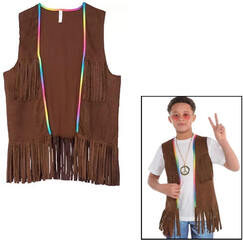 60's Hippie Fringe Vest (Kids)
