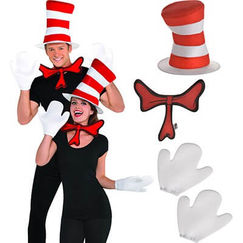 Cat In The Hat Costume Kit - Adult