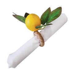 Mediterranean Lemon Napkin Rings (pk2)
