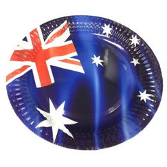 Large Australia Plates - pk8