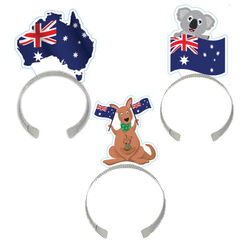 Australian Flag Headbands - pk8