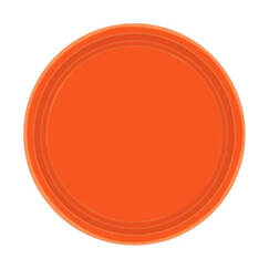 Orange 18cm Paper Plates (pk20)
