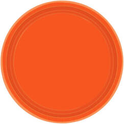 Orange 23cm Paper Plates (pk20)