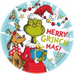 The Grinch Large Plates (pk8)