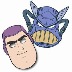 Buzz Lightyear Masks (pk8)