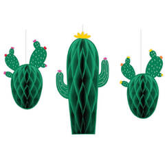 Hanging Fiesta Cactus (pk3)