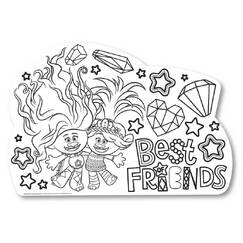Trolls Band Together Colour In Placemats (pk8)