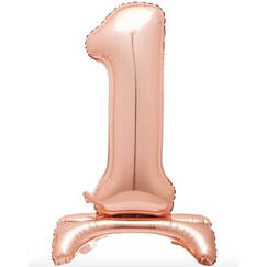 Rose Gold Number 1 Standing Balloon (76cm)