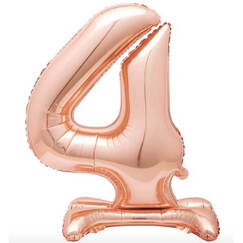 Rose Gold Number 4 Standing Balloon (76cm)