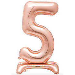 Rose Gold Number 5 Standing Balloon (76cm)