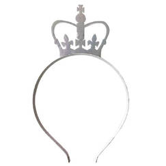 Patriotic British Silver Crown Headband