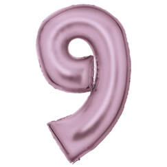 Number 9 Pastel Pink 91cm Balloon