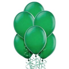 Festive Green 30cm Balloons - pk15