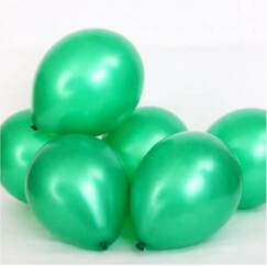 Festive Green 30cm Pearl Latex Balloons - pk15