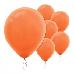 Small Orange 12cm Balloons - pk50