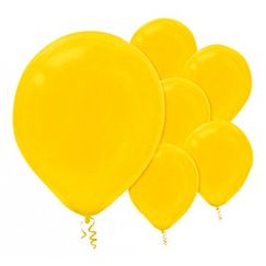 Small 12cm Sunshine Yellow Balloons - pk50