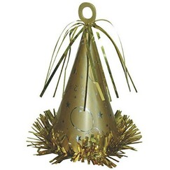 Gold Party Hat Balloon Weight