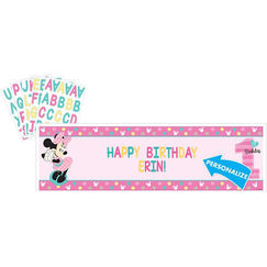 ! Minnie 1st Banner - Personalise It