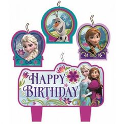 Disney Frozen Mini Candles - pk4