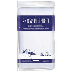 White Fake Snow Blanket