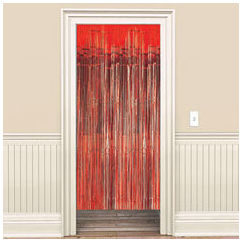 Red Metallic Curtain 