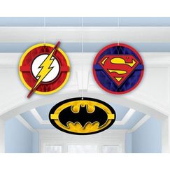! Hanging Justice League Decorations - pk3