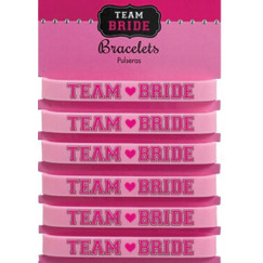 Team Bride Wristbands - pk6