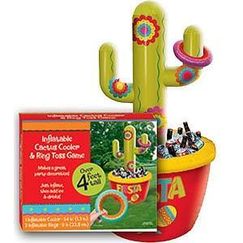 Inflatable Cactus Cooler Ring Toss Game