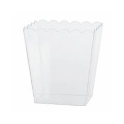 Medium Scalloped Plastic Lolly Container - Each